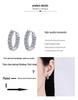 925 Sterling Silver Moissanite Earrings: Gold-Plated Ear Cuffs In European and American Style