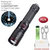20W Zoom Round Beam Light LED High Power Flashlight USB Rechargeable Torch Camping Outdoor Hunting Fishing Walking Lighting Lamp