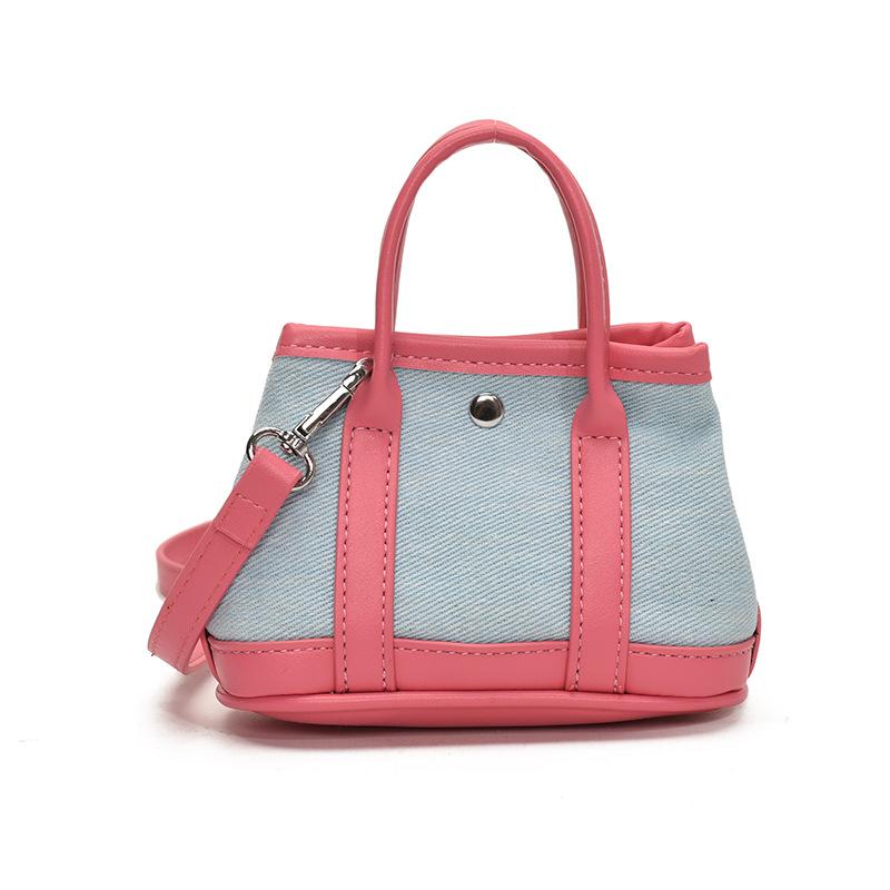 New Product Wholesale Niche Design Simple Mini Handbag Korean Personality Versatile Lychee Pattern Messenger Change Bag Woman