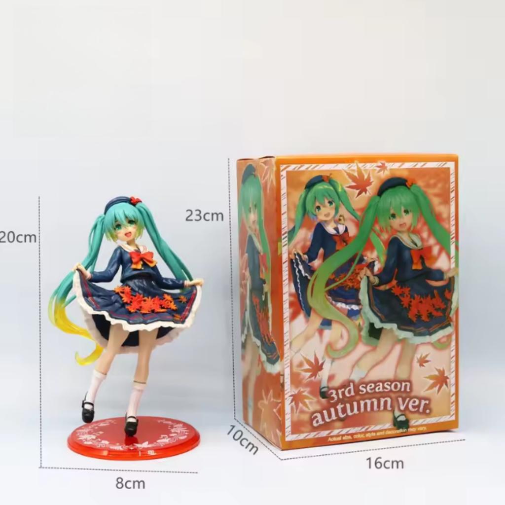 Anime Pequeño Diablo Hatsune Miku Hecho a Mano Pequeño Mapache Chuyin Ángel Oscuro Hecho a Mano Modelo de PVC Adornos Periféricos de Animación