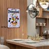 2D Flat - [Vintage Charm] Retro Disneyland Metal Wall Art - 20.32cm X 30.48cm Durable Iron Decorative Plaque Featuring Mickey &