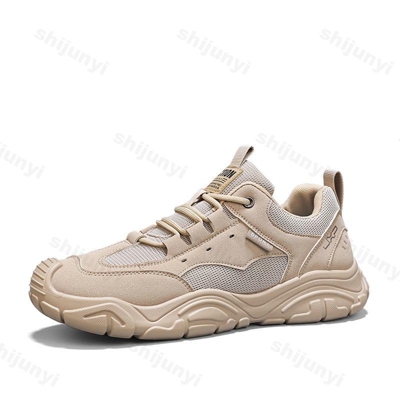 Fashion Men's Casual Sports Shoes 2025 Spring New Mesh Breathable Comfortable Thick Sole Shoes Fashion Versatile Low Top Chunky sneakers