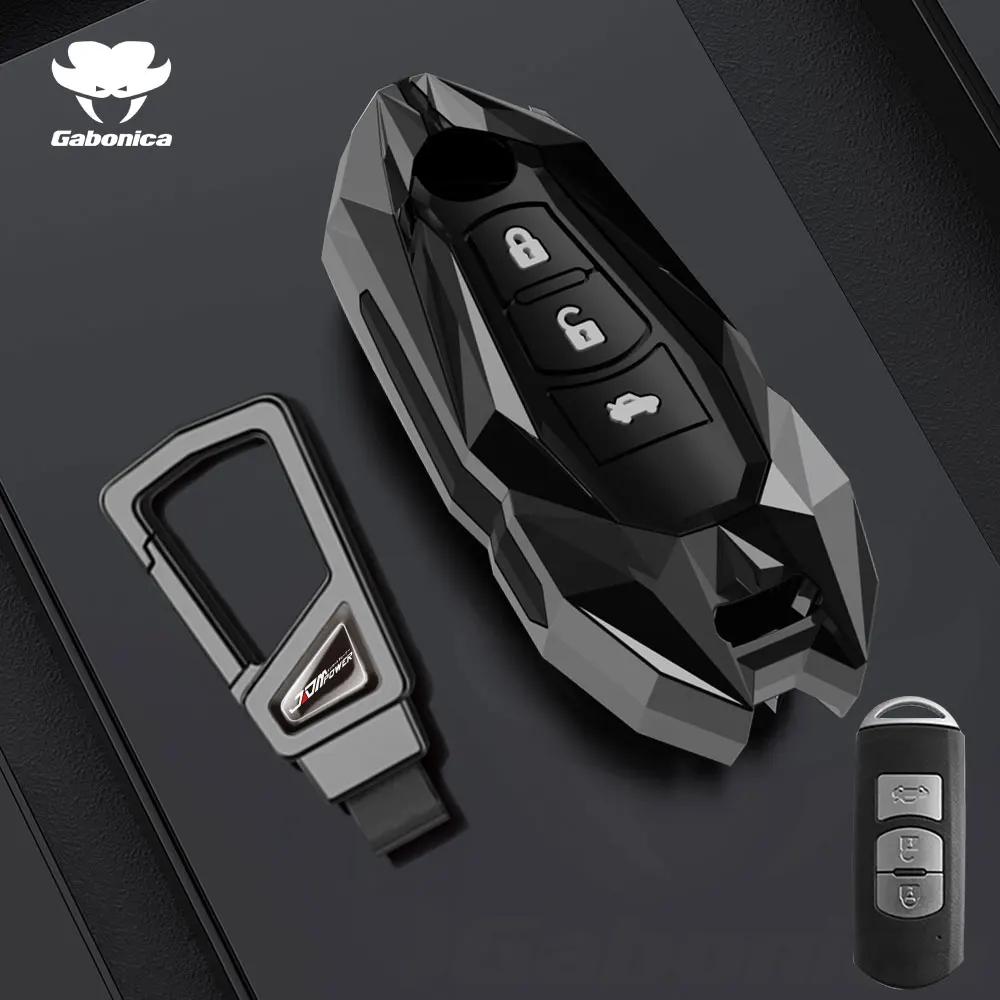 Key Case for Car New 2 3 Buttons Zinc alloy Car Key Fob Case Cover For Mazda 2 3 6 Atenza Axela Demio CX30 CX-4 CX-5 CX5 CX-3 C