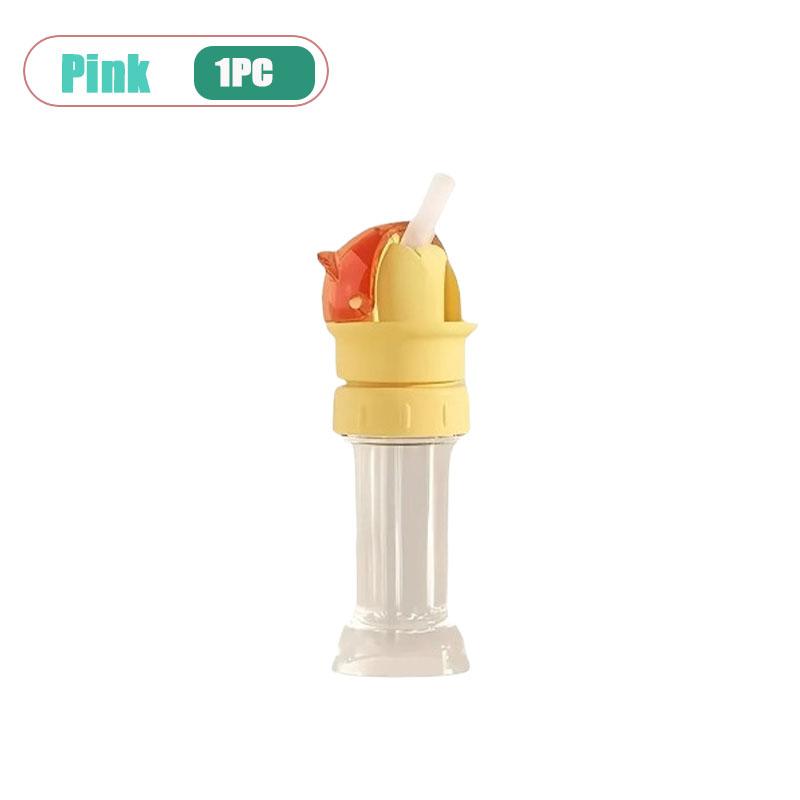 Kids Anti Choke Water Bottle Cap with Straw Universal Soda Bottle Conversion Lid for Baby Drinking Mineral Water Bottle Cap (as the picture, 0.25L)