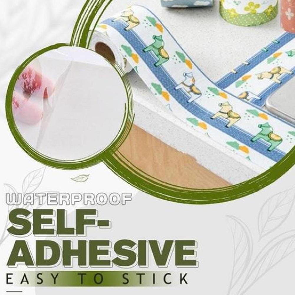 8x280cm Waterproof Caulk Tape,Self-Adhesive Sink Tape,Kitchen Washbasin Sink Waterproof Sticker,For Wall Corner