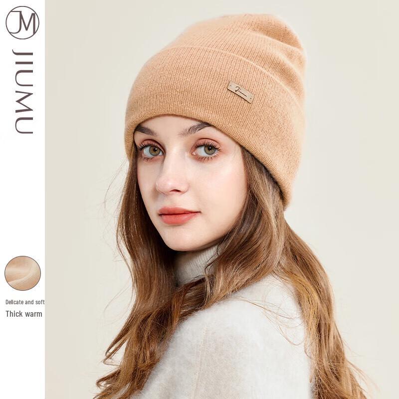 JIUMU Women s Knitted Wool Bucket Hat One Size