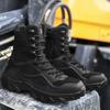 Herrenstiefel Kampf Herren Stiefelette Taktischer Stiefel in Übergröße Herrenschuhe Arbeitssicherheitsschuhe Motorrad Outdoorstiefel
