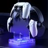 Controller Stand Multifunction Gamepad Display Shelf with 2 USB Charging Port Headphone Holder Gaming Accessories