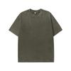 Herren Schweres Gewaschenes Vintage Lockeres Drop Shoulder Kurzarm T-Shirt