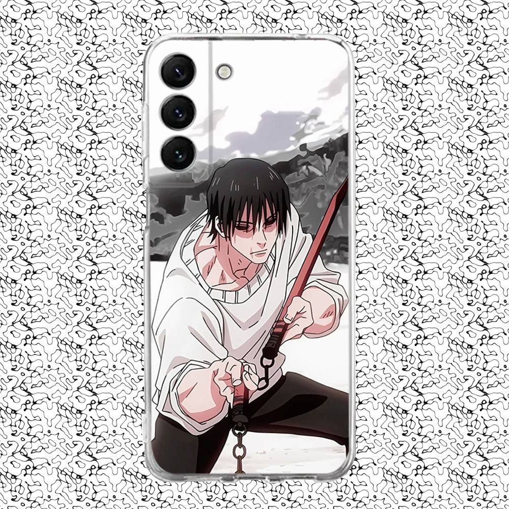 Toji Jujutsu Kaisen Fushiguro Phone Case For Samsung S24,30,21,22,23,20 FE,lite,PIus,Ultra,5G,Note,9,10 Transparent Cover