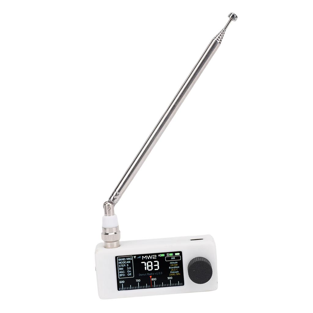 SI4732 Radio AM FM LSB USB Transistor Radio Receiver with 1.9in Color Screen 3.5mm Hdphone   Telescopic Antennae