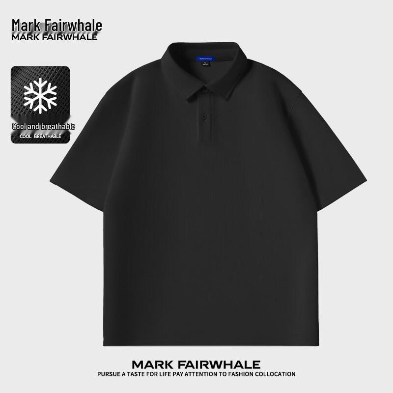 Mark Fairwhale Men's Waffle-Weave Anti-Wrinkle Short Sleeve Top