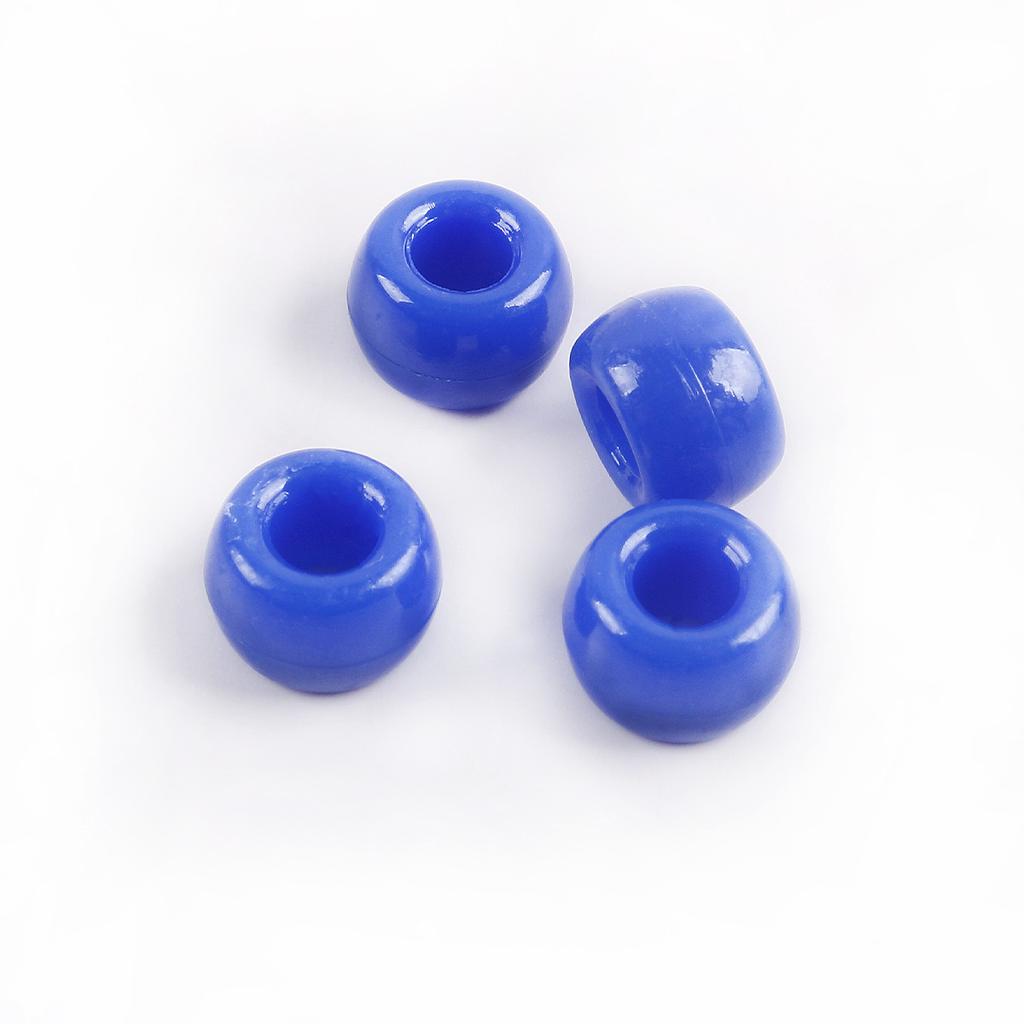 Acrylic Pony Beads Large Hole Beads Dreadlocks Solid Color Bucket Beads Diy Mobile Phone Chain Necklace Loose Beads Jewelry Accessories