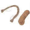 Kraft Paper Hang Tags with "Handmade with Love" Stamp, 20.0 meter Twine String Included, Blank Gift Labels for Crafts, Packaging