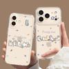 Cute Kitten for iPhone17 Transparent 16promax Soft 15 Cartoon 14 Apple 13 Simple 12 Mobile Phone Case