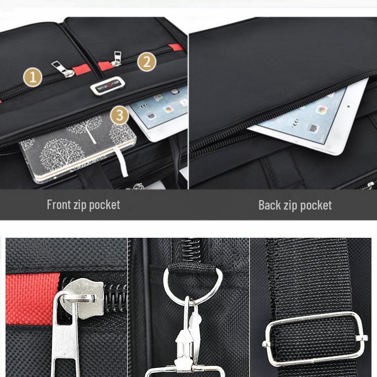 Korean Oxford Waterproof Men's Crossbody Bag - Wear-Resistant Casual Sport Briefcase Handbag