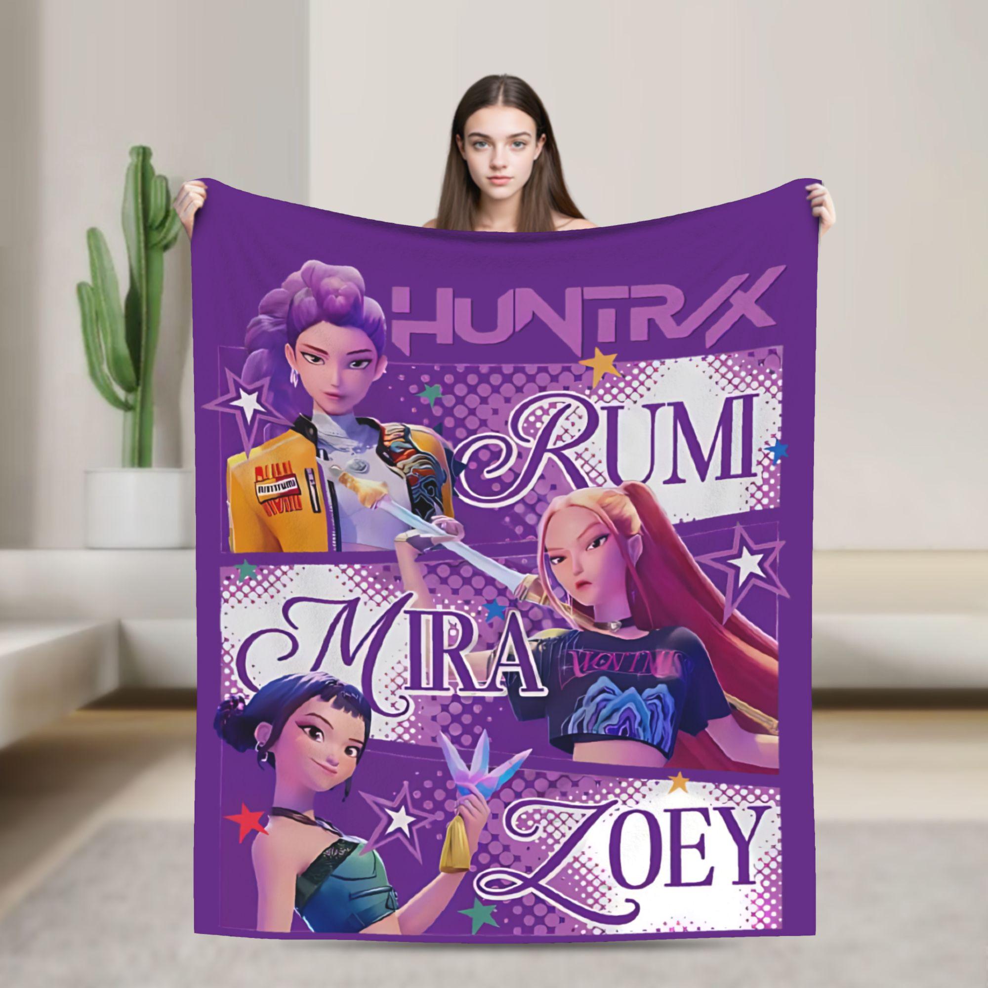 

Huntrix HUNTRX Rumi Kpop Demon Hunters Blankets Fuzzy Awesome Warm Throw Blanket for Home Winter 30x40in