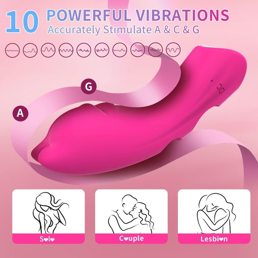 Cat Finger Vibrator 10 Speeds Vibrating Finger Sex Toy for Women,G-Spot & Clitoral Stimulator,Mini Vibrator Portable Couples Sex Toys,Adult Sex Toys