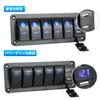 Chaoxinyizu Switch Panel, Waterproof Boat Switch, Car Boat, LED Voltmeter, Switch Panel, Switch Panel