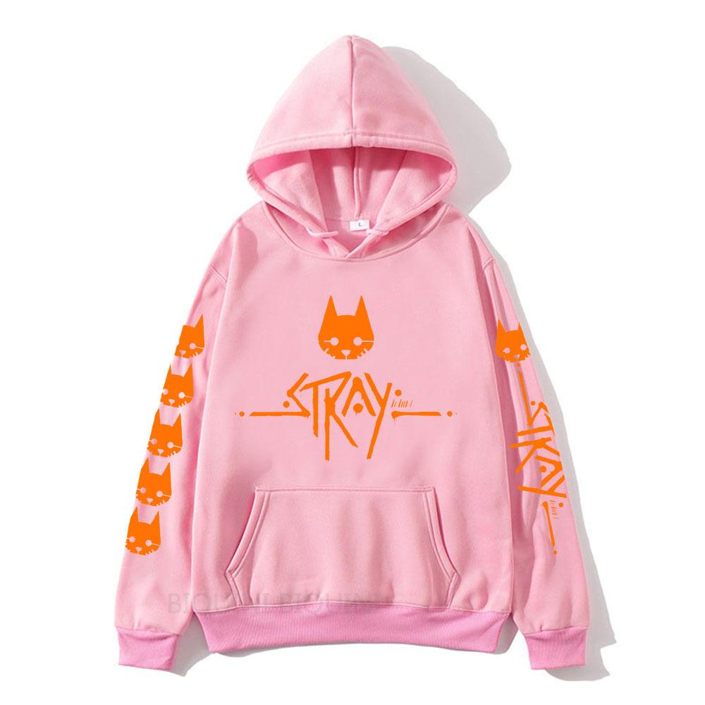 Stray Game Cartoon Print New Hoodies Women Men Long Sleeve Hooded Sweatshirts Unisex Casual Y2K Street Fashion Pullover Clothing