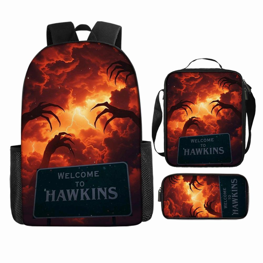 Stranger Things5 Rucsac pentru copii+geantă de umăr+etui pentru creioane KTB