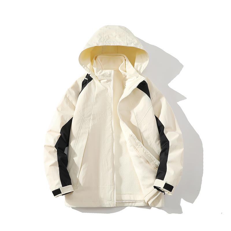 

Куртка для активного отдыха для мужчин и женщин, три в одном, съемная флисовая подкладка на осень и зиму, одежда для альпинизма, повседневная куртка 2XL