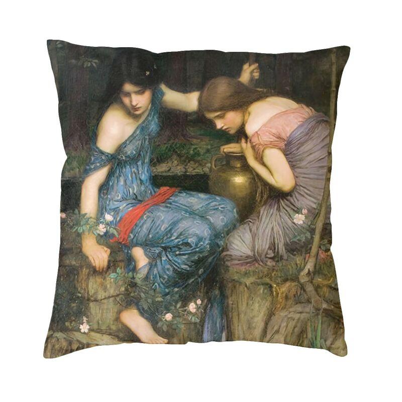 John William Waterhouse The Soul Of The Rose Pillow Case 45x45cm Decor Home Vintage Oil Painting Chair Cushion Square Pillowcase