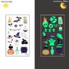 10 Blatt Leuchtende Halloween Tattoo Aufkleber Geist Kürbis Kinder Erwachsene Halloween Party Dekoration Leuchtet im Dunkeln Zubehör Geschenke