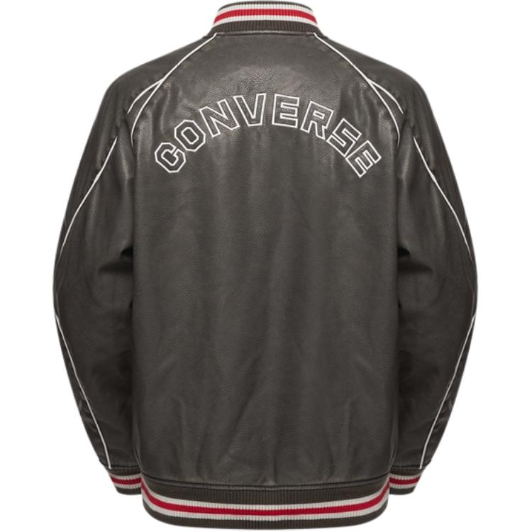 New Converse AW24 Baseball Jacket Men's Army Green 10028110-A01