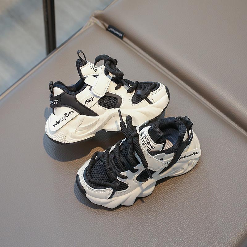 Children Running Shoes Color Matching Kids Air Mesh Sport Shoes Breathable and Comfortable Non-slip Boys Girls Casual Sneakers