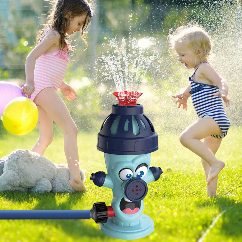 Cute Fire Water Sprinkler Baseball Toy Summer Garden Lawns Water Toys for Boys Girls Summer Backyard Lawn Pool Party Fun