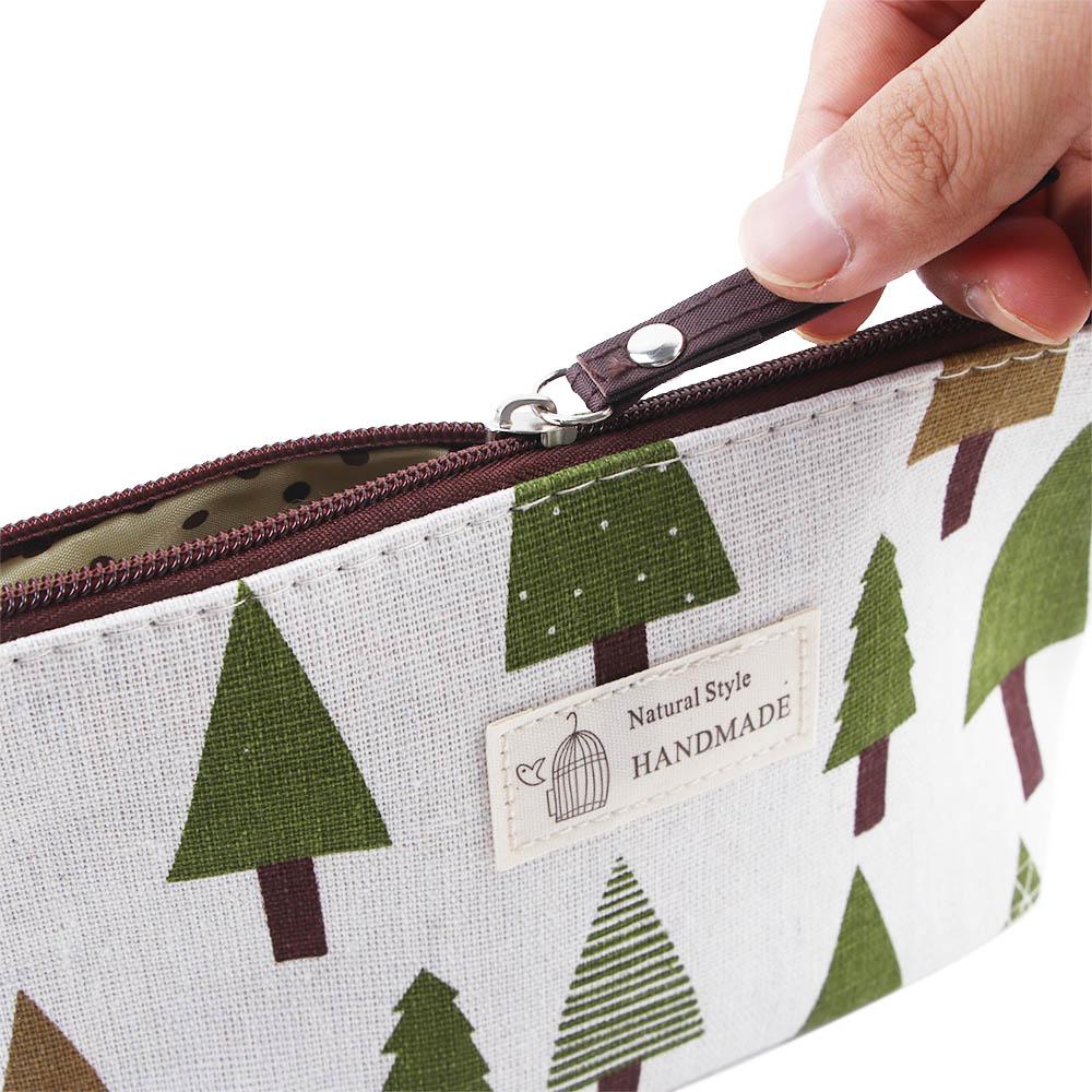 Canvas Wash Pouch Portable Animal Pattern Storage Bag Makeup Bag Cosmetic Organizer Toiletry Case