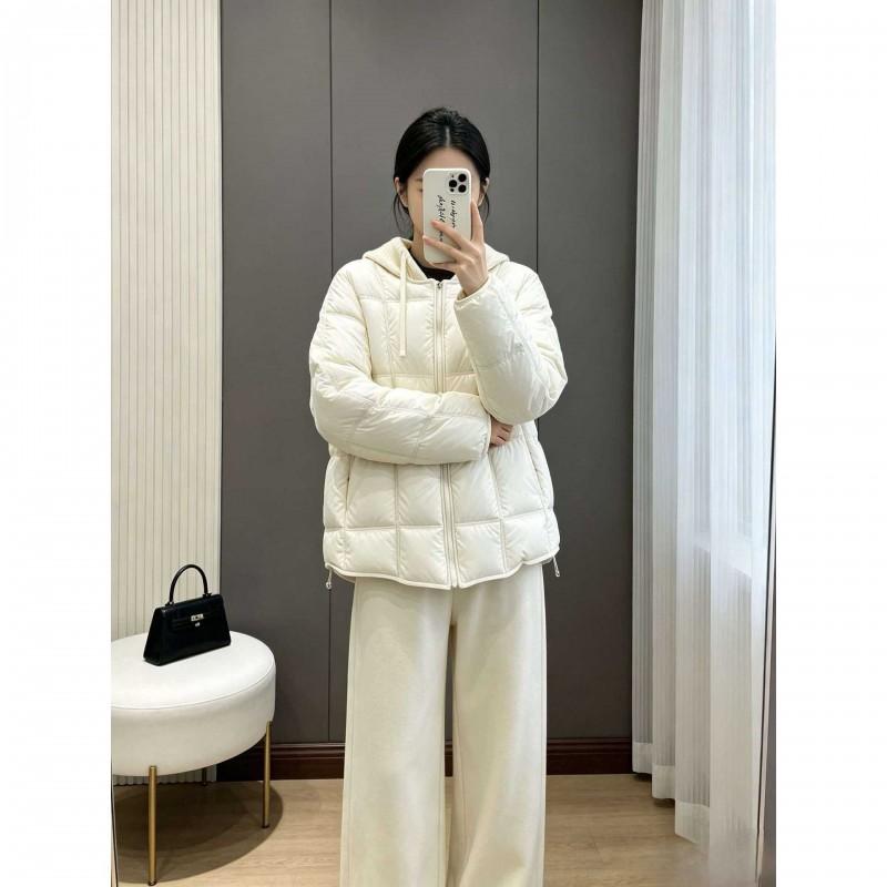 Womens Oversized Quilted Cotton Puffer Jacket With Hood Loose Fit Winter Warm Coat