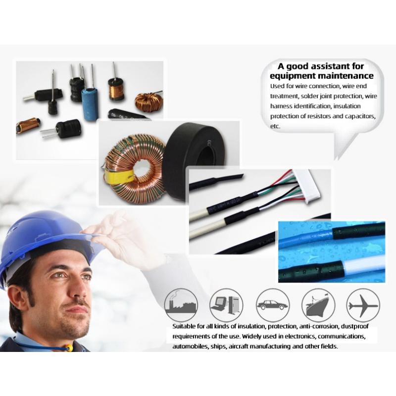 Botisi Schrumpfschlauch-Set, 385-teilig, sortiert, 2 Stück:1 Verhältnis