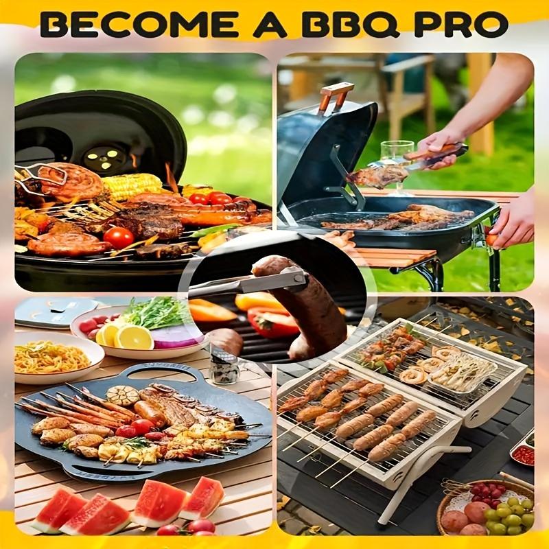 BBQ Sausage Turning Tongs, Hot Dog Tongs, Stainless Steel BBQ Kitchen Tongs