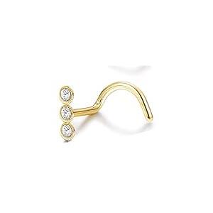 Bobisty Nose Ring Stainless Steel Nose Piercing Stud Septum Rings Lip Rings for Women Men
