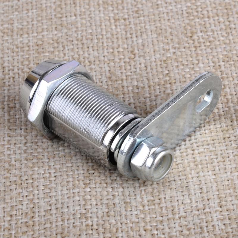 1-1/8" Door Cam Lock Cylinder Washer With 2 Keys For RV Trailer Storage Compartment Motorhome Camper