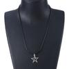 Pentagrams/Star and Moon/Wing Pendant Necklace Adjustable Chain Choker Fashionable Neckchain Jewelry for Women Girls