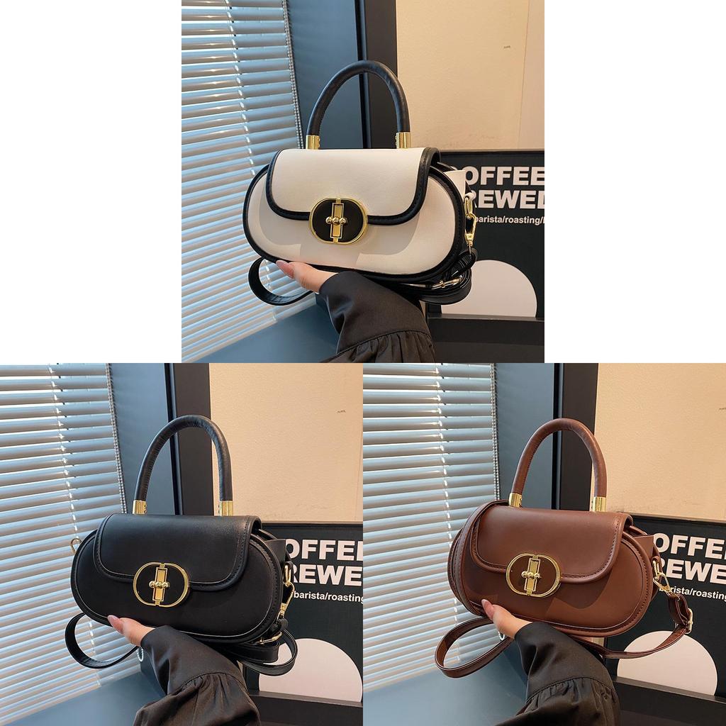 Minimalist Pu Small Square Crossbody Bag With Top Flap For Daily Use Women
