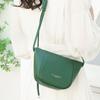 First layer cowhide women's bag, genuine leather lychee pattern bucket bag, underarm bag, large capacity shoulder messenger bag.