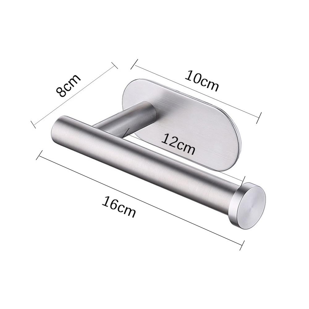 1PC Self Adhesive Toilet Paper Towel Holder Stainless Steel Wall Mount No Punching Tissue Towel Roll Dispenser for Bathroom Kitchen