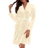 Women's Fleece Dressing Gown Women's Bathrobe Lightweight House Coat Bathrobe Plush