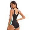 Sports Sleeveless Triangle Swimsuit Conservative Women's Sexy Backless Swimsuit