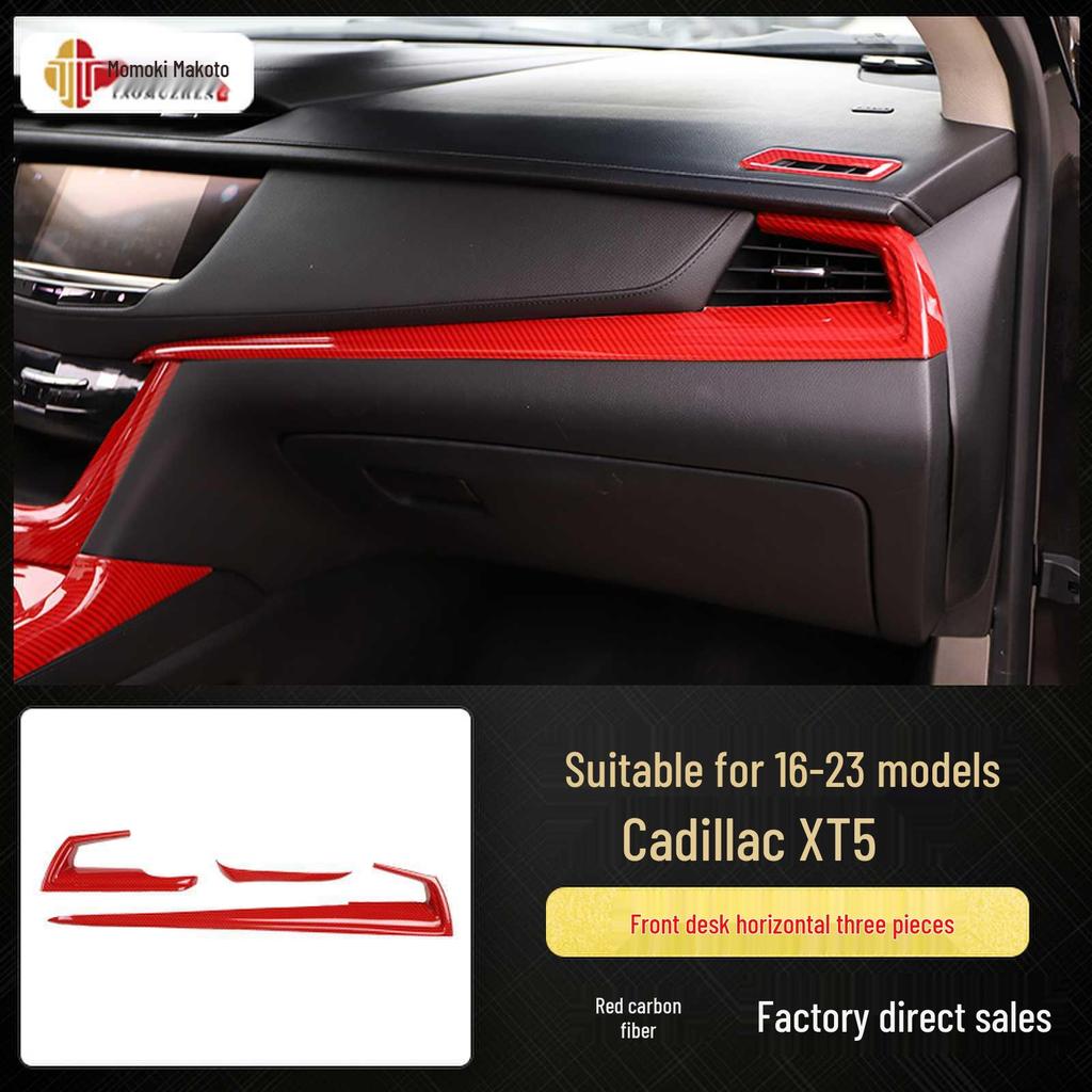 XT5 Kohlefaser-Imitation Pfirsichholz Mittelkonsolenverkleidung (2016-23)