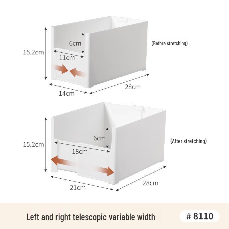 Vysoká nástěnná úložná krabice s rukojetí - Kuchyňský organizér koš pro horní police