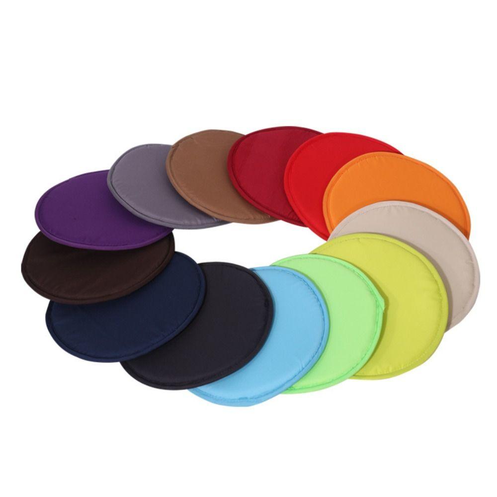 Washable Round Chair Pad Sponge Circular Stool Cushion Soft Sit Chair Cushion  For Home Office