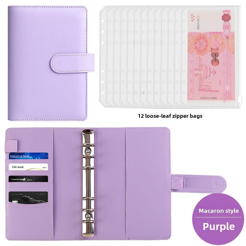 "Large Capacity Cash Deposit Book: Family Finance Management, Loose-Leaf Handbook and Bill Storage Bag"