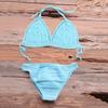Women's new fashion hollow  top with hand-woven bikini swimsuit