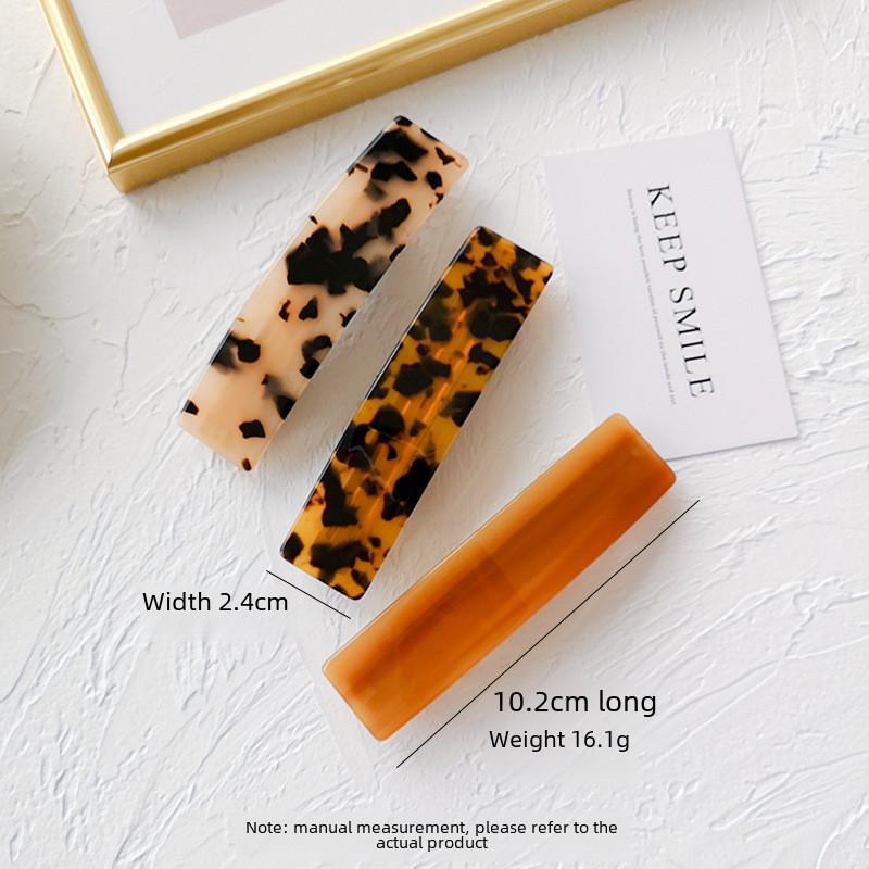 Elegant 10.2cm Square Hair Clip For Women Vintage French Style Minimalist Design In Soft Green And Multifunctional Colors For Effortless Style