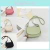 Fashionable Medium Saddle Crossbody Bag For Women In Colorful Pu Leather Style